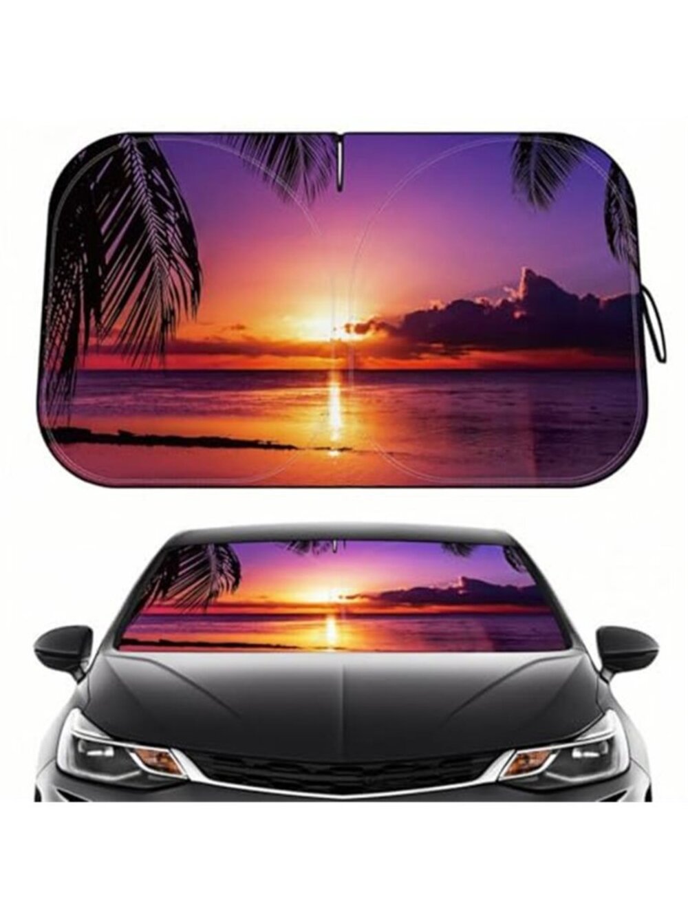 Windshield Sun Shade Foldable Reflective UV Front Sunshade